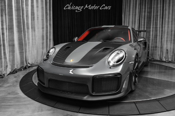 Used 2019 Porsche 911 GT2RS Weissach PTS Grigio Telesto Only 3k Miles Rare Red Interior PPF for sale Sold at Chicago Motor Cars in West Chicago IL 60185 2