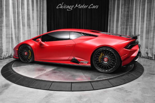 Used 2023 Lamborghini Huracan Tecnica Coupe Twin Turbo Factory Matte Red Gintani Package HRE Wheels PPF for sale Sold at Chicago Motor Cars in West Chicago IL 60185 3