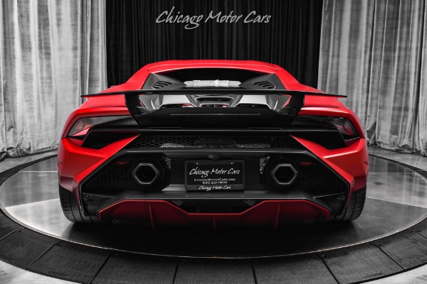 Used 2023 Lamborghini Huracan Tecnica Coupe Twin Turbo Factory Matte Red Gintani Package HRE Wheels PPF for sale Sold at Chicago Motor Cars in West Chicago IL 60185 4