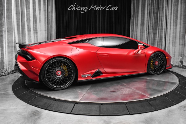 Used 2023 Lamborghini Huracan Tecnica Coupe Twin Turbo Factory Matte Red Gintani Package HRE Wheels PPF for sale Sold at Chicago Motor Cars in West Chicago IL 60185 5