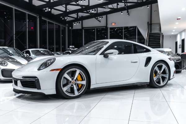 Used 2024 Porsche 911 Turbo S Coupe ONLY 3900 Miles! Ice Grey! Surround View! Storage Pkg! for sale Sold at Chicago Motor Cars in West Chicago IL 60185 2