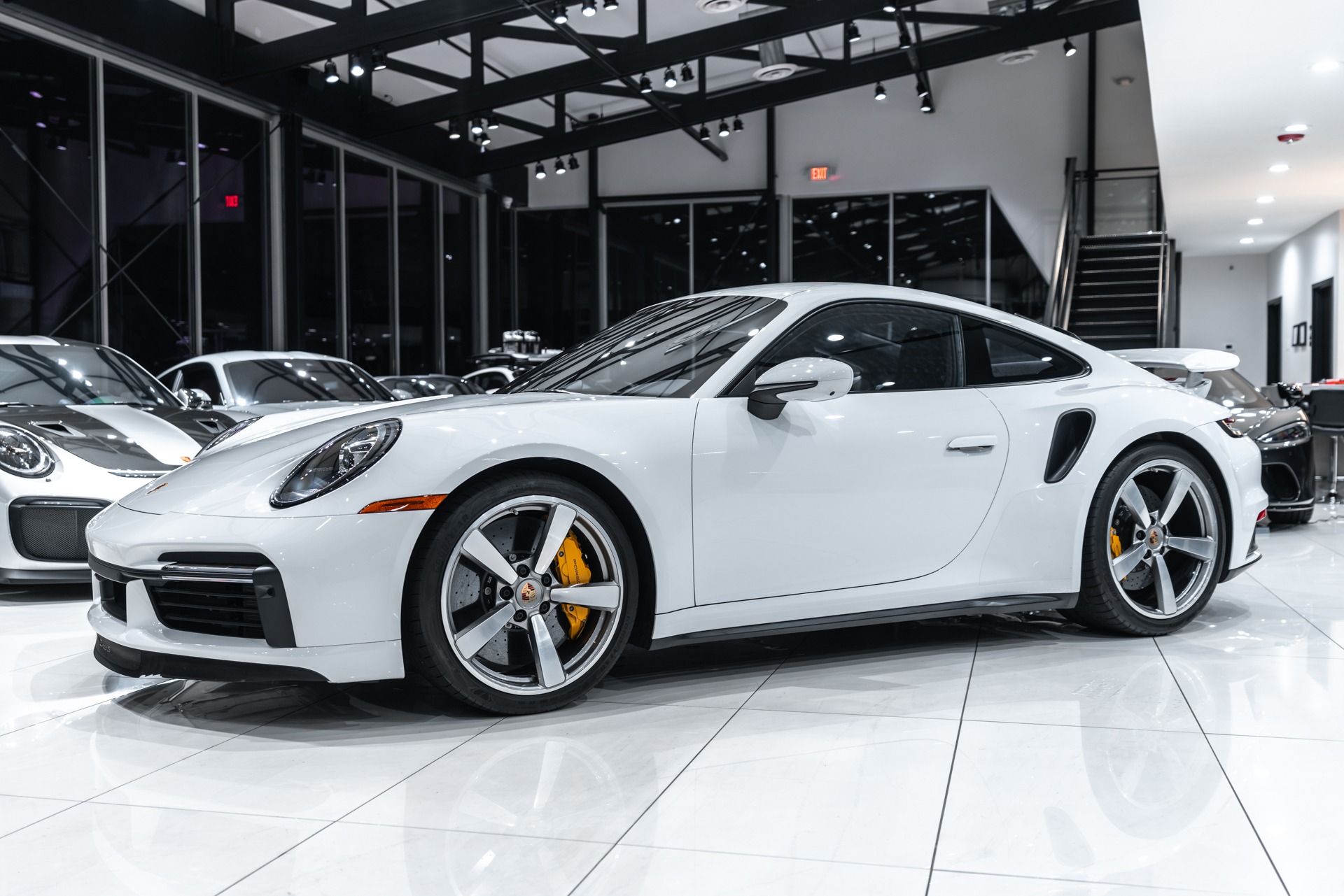Used 2024 Porsche 911 Turbo S Coupe ONLY 3900 Miles! Ice Grey