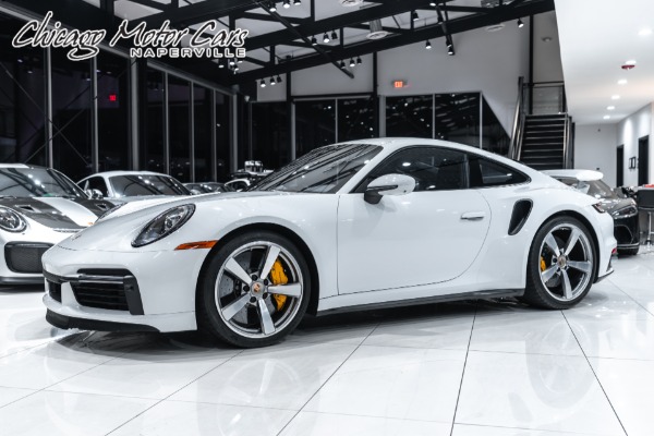 Used 2024 Porsche 911 Turbo S Coupe ONLY 3900 Miles! Ice Grey! Surround View! Storage Pkg! for sale Sold at Chicago Motor Cars in West Chicago IL 60185 1