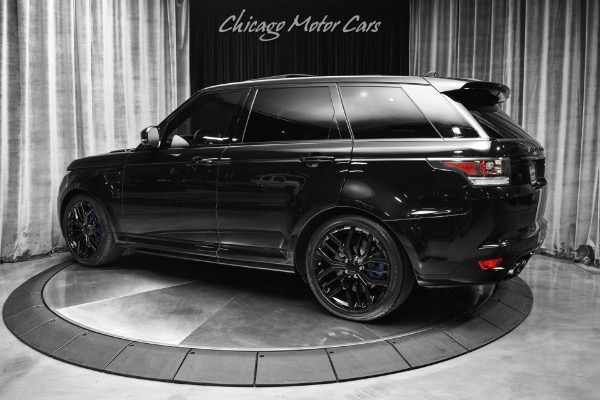 Used 2016 Land Rover Range Rover Sport SVR Meridian Sound! Blue Calipers! 550 HP! Loaded BLACK! for sale $24,800 at Chicago Motor Cars in West Chicago IL 60185 3
