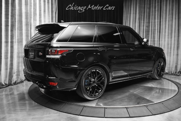Used 2016 Land Rover Range Rover Sport SVR Meridian Sound! Blue Calipers! 550 HP! Loaded BLACK! for sale $24,800 at Chicago Motor Cars in West Chicago IL 60185 5