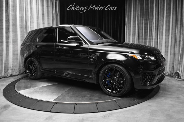 Used 2016 Land Rover Range Rover Sport SVR Meridian Sound! Blue Calipers! 550 HP! Loaded BLACK! for sale $24,800 at Chicago Motor Cars in West Chicago IL 60185 6