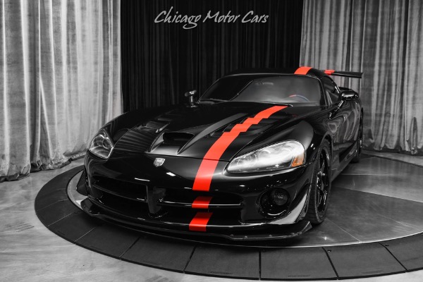 Used 2008 Dodge Viper SRT-10 RARE ACR COUPE! Black w/ Red Driver Stripe Low Miles for sale Sold at Chicago Motor Cars in West Chicago IL 60185 2