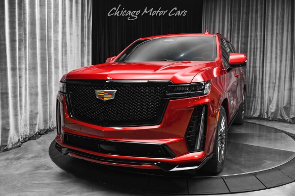 Used 2023 Cadillac Escalade-V Only 4k Miles 682HP Night Vision AKG 36-Speakers Loaded for sale Sold at Chicago Motor Cars in West Chicago IL 60185 2