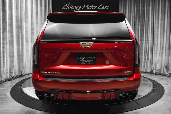 Used 2023 Cadillac Escalade-V Only 4k Miles 682HP Night Vision AKG 36-Speakers Loaded for sale Sold at Chicago Motor Cars in West Chicago IL 60185 4