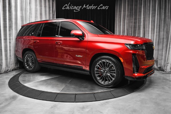 Used 2023 Cadillac Escalade-V Only 4k Miles 682HP Night Vision AKG 36-Speakers Loaded for sale Sold at Chicago Motor Cars in West Chicago IL 60185 6