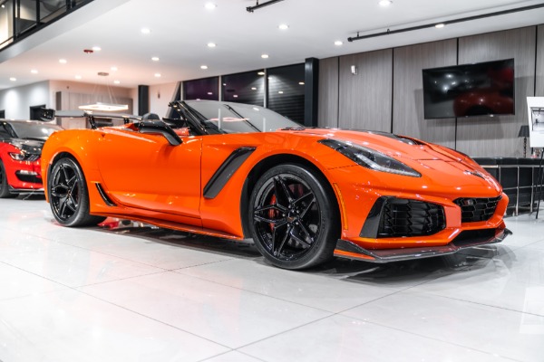 Used 2019 Chevrolet Corvette ZR1 3ZR Convertible ZTK Track Pkg Sebring Orange Pkg! ONLY 5k Miles! LOADED for sale Sold at Chicago Motor Cars in West Chicago IL 60185 5