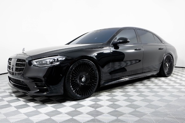 Used 2023 Mercedes-Benz S-Class S580 4Matic Forgiato Wheels 4 Wheel Steering Sinister Spec Red Interior Loaded for sale Sold at Chicago Motor Cars in West Chicago IL 60185 5