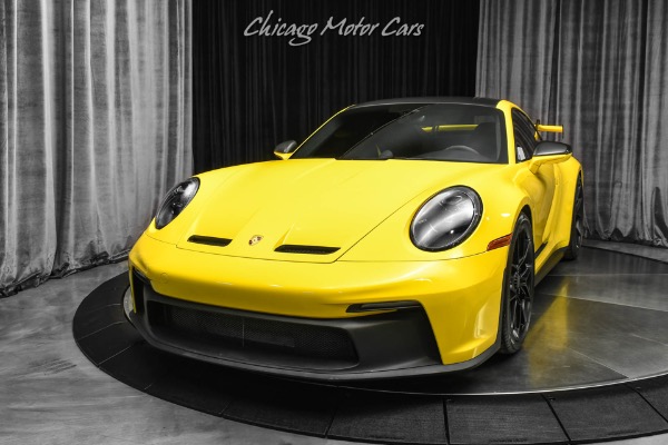 Used 2022 Porsche 911 GT3 Racing Yellow 6 Speed Manual Carbon Buckets Recent Service @ Porsche for sale Sold at Chicago Motor Cars in West Chicago IL 60185 2