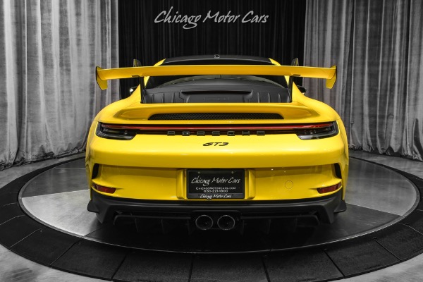 Used 2022 Porsche 911 GT3 Racing Yellow 6 Speed Manual Carbon Buckets Recent Service @ Porsche for sale Sold at Chicago Motor Cars in West Chicago IL 60185 4