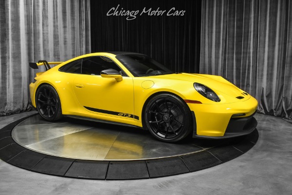 Used 2022 Porsche 911 GT3 Racing Yellow 6 Speed Manual Carbon Buckets Recent Service @ Porsche for sale Sold at Chicago Motor Cars in West Chicago IL 60185 6