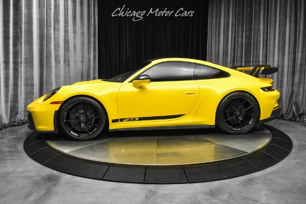 Used 2022 Porsche 911 GT3 Racing Yellow 6 Speed Manual Carbon Buckets Recent Service @ Porsche for sale Sold at Chicago Motor Cars in West Chicago IL 60185 1