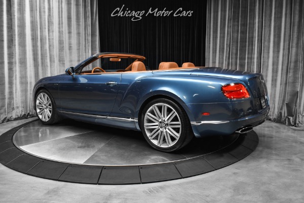 Used 2014 Bentley Continental GTC Speed Convertible W12 616HP! Blue Crystal! Chestnut Veneer! Neck Warmer for sale Sold at Chicago Motor Cars in West Chicago IL 60185 3