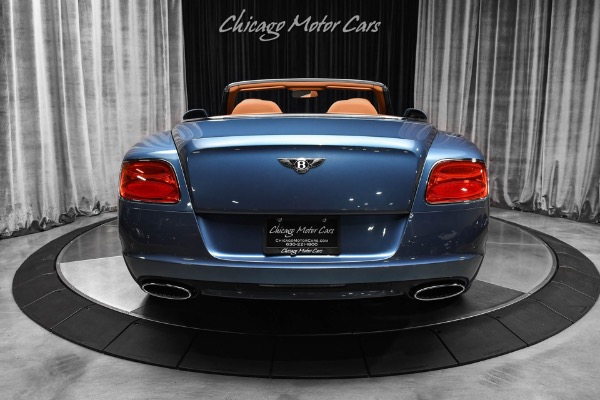 Used 2014 Bentley Continental GTC Speed Convertible W12 616HP! Blue Crystal! Chestnut Veneer! Neck Warmer for sale Sold at Chicago Motor Cars in West Chicago IL 60185 4