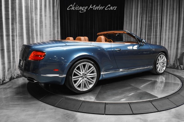 Used 2014 Bentley Continental GTC Speed Convertible W12 616HP! Blue Crystal! Chestnut Veneer! Neck Warmer for sale Sold at Chicago Motor Cars in West Chicago IL 60185 5