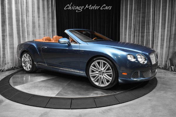 Used 2014 Bentley Continental GTC Speed Convertible W12 616HP! Blue Crystal! Chestnut Veneer! Neck Warmer for sale Sold at Chicago Motor Cars in West Chicago IL 60185 6