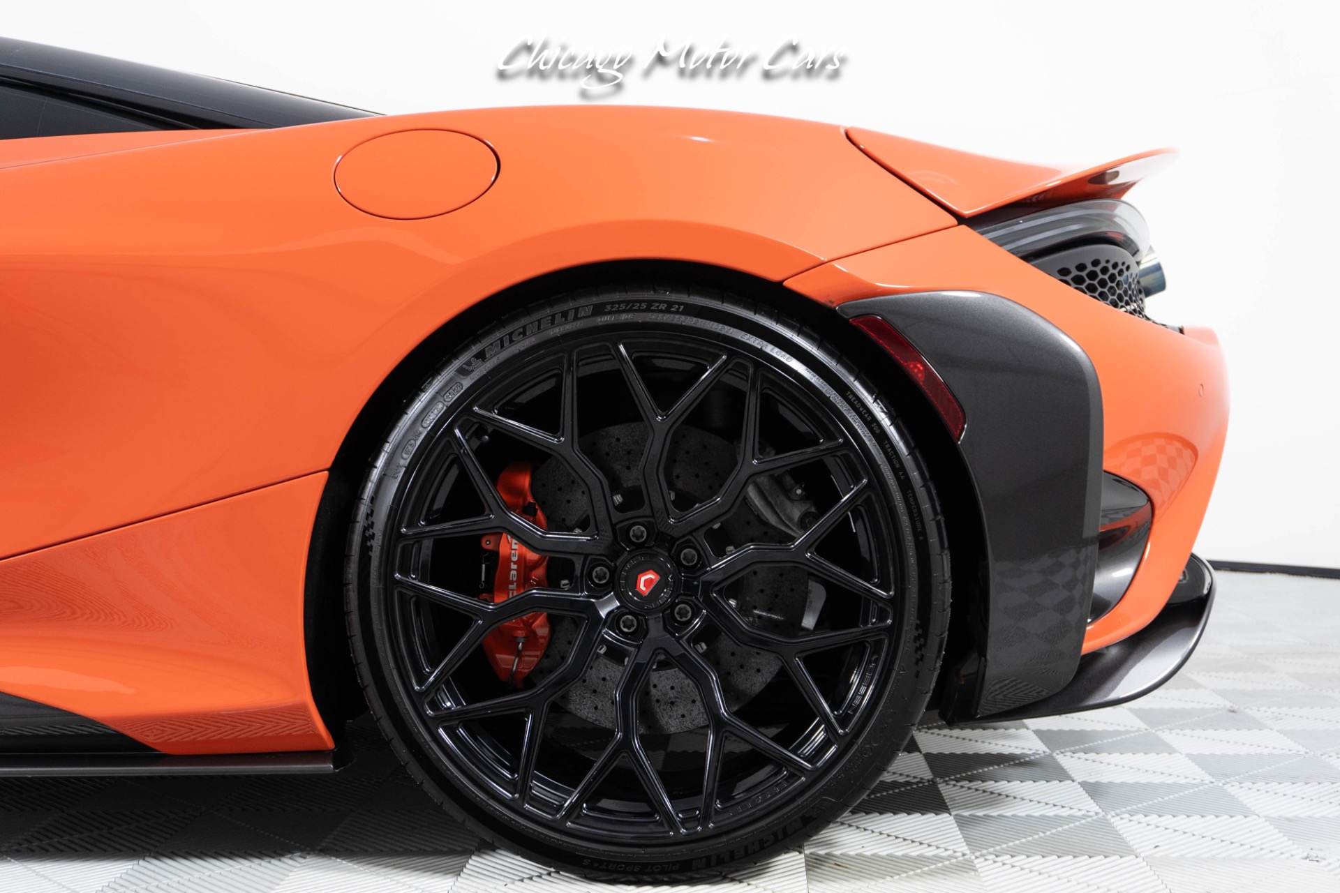Used 2021 McLaren 765LT Rare Nardo Orange Paint! Vossen HF-2