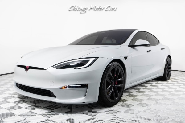 Used 2022 Tesla Model S Full Self Driving! Only 6k Miles! White/Black Interior! for sale Sold at Chicago Motor Cars in West Chicago IL 60185 5