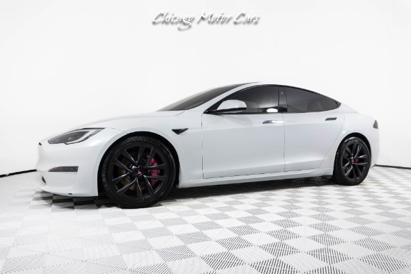 Used 2022 Tesla Model S Full Self Driving! Only 6k Miles! White/Black Interior! for sale Sold at Chicago Motor Cars in West Chicago IL 60185 1
