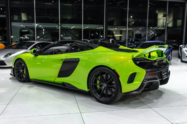Used 2016 McLaren 675LT Spider 1 of 500 Made Carbon Fiber Exterior Upgrade Pack MSRP $409k+ for sale Sold at Chicago Motor Cars in West Chicago IL 60185 3