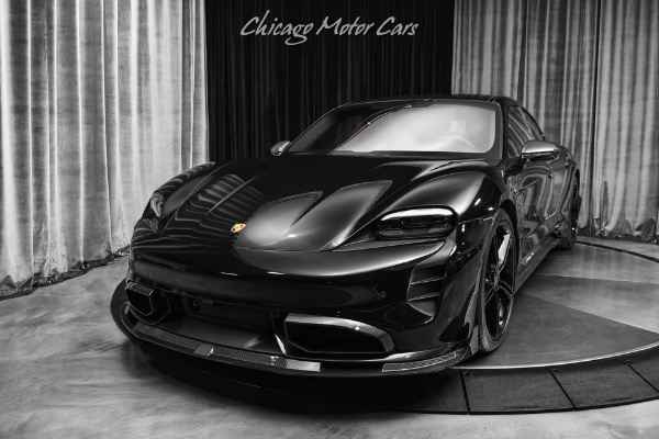 Used 2022 Porsche Taycan Turbo S MSRP $216,620+ PCCBs Carbon Fiber Premium Package LOADED for sale Sold at Chicago Motor Cars in West Chicago IL 60185 2