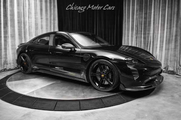 Used 2022 Porsche Taycan Turbo S MSRP $216,620+ PCCBs Carbon Fiber Premium Package LOADED for sale Sold at Chicago Motor Cars in West Chicago IL 60185 6