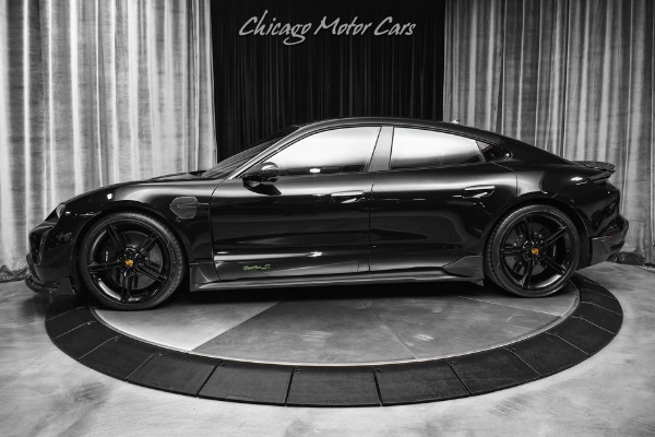 Used 2022 Porsche Taycan Turbo S MSRP $216,620+ PCCBs Carbon Fiber Premium Package LOADED for sale Sold at Chicago Motor Cars in West Chicago IL 60185 1