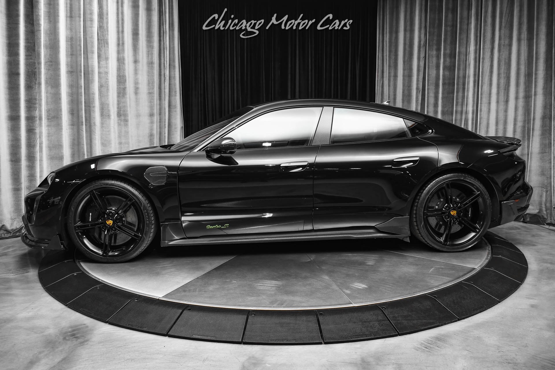 Used 2022 Porsche Taycan Turbo S MSRP $216,620+ PCCBs Carbon Fiber Premium Package LOADED for sale Sold at Chicago Motor Cars in West Chicago IL 60185 1