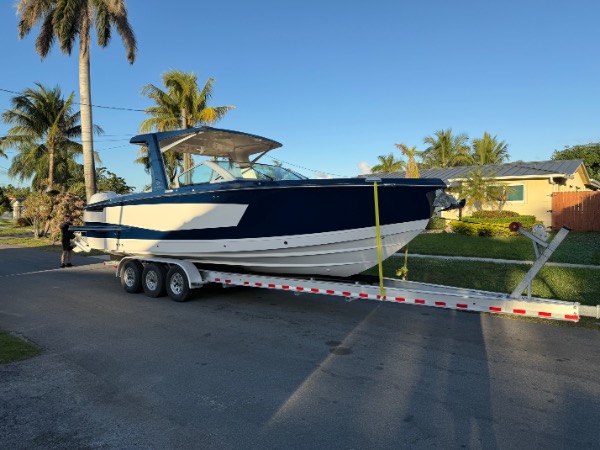 Used 2023 Avira 32 Bow Rider Power Retractable Sunshade! Low Hours! Twin Verado Motors! for sale Sold at Chicago Motor Cars in West Chicago IL 60185 3