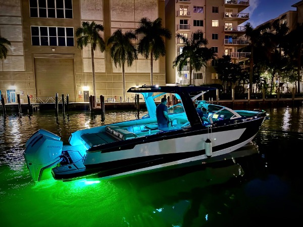 Used 2023 Avira 32 Bow Rider Power Retractable Sunshade! Low Hours! Twin Verado Motors! for sale Sold at Chicago Motor Cars in West Chicago IL 60185 1