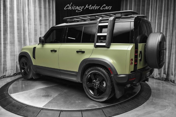 Used 2020 Land Rover Defender 110 HSE First Edition! Matte Green Wrap! Luggage Rack! WARN Winch! Loaded! for sale Sold at Chicago Motor Cars in West Chicago IL 60185 3