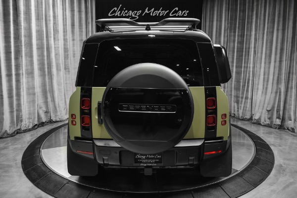 Used 2020 Land Rover Defender 110 HSE First Edition! Matte Green Wrap! Luggage Rack! WARN Winch! Loaded! for sale Sold at Chicago Motor Cars in West Chicago IL 60185 4