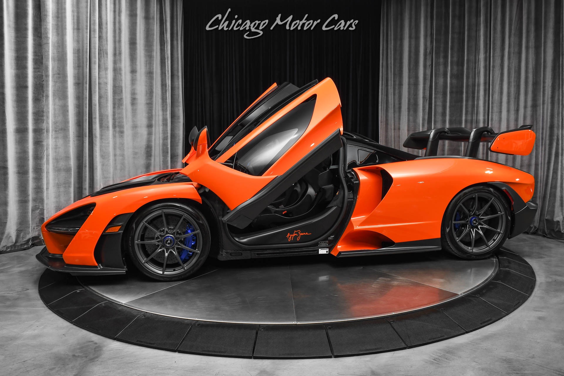 Used 2019 McLaren Senna Only 835 Miles MSO Burton Blue Accents Gorilla Glass Bowers & Wilkins for sale Sold at Chicago Motor Cars in West Chicago IL 60185 1