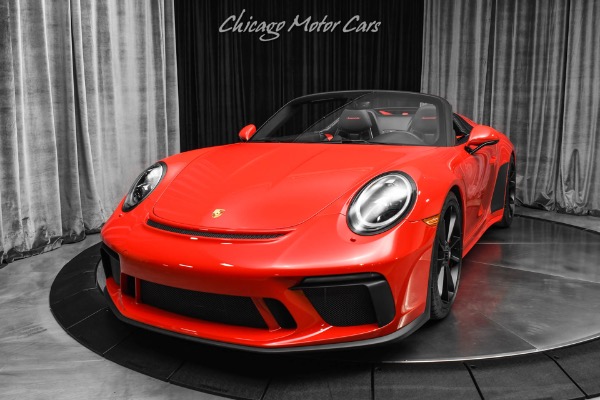 Used 2019 Porsche 911 Speedster Only 963 Miles! Guards Red 6 Speed Manual Transmission LOADED for sale Sold at Chicago Motor Cars in West Chicago IL 60185 2