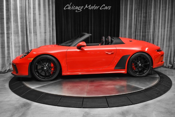 Used 2019 Porsche 911 Speedster Only 963 Miles! Guards Red 6 Speed Manual Transmission LOADED for sale Sold at Chicago Motor Cars in West Chicago IL 60185 1