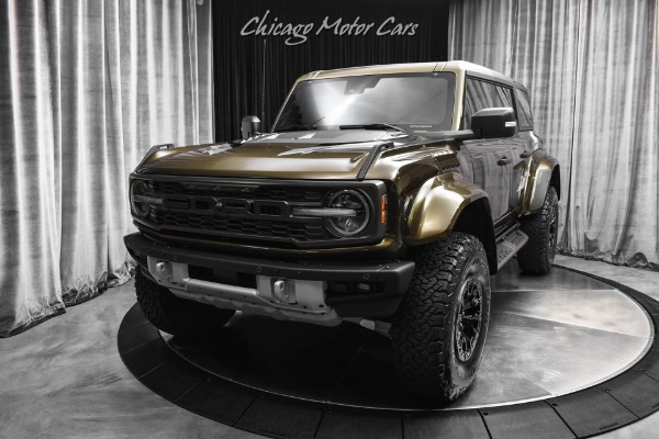 Used 2024 Ford Bronco Raptor 4x4 SUV Only 7k Miles Shelter Green MSRP $99,220+ for sale Sold at Chicago Motor Cars in West Chicago IL 60185 2