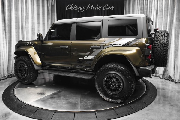 Used 2024 Ford Bronco Raptor 4x4 SUV Only 7k Miles Shelter Green MSRP $99,220+ for sale Sold at Chicago Motor Cars in West Chicago IL 60185 3