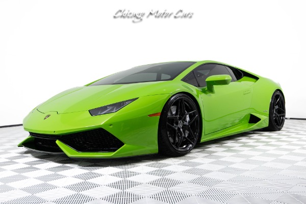 Used 2016 Lamborghini Huracan LP 610-4! Verde Mantis! Stunning Verde Fauns Interior! PPF! Loaded! for sale Sold at Chicago Motor Cars in West Chicago IL 60185 5