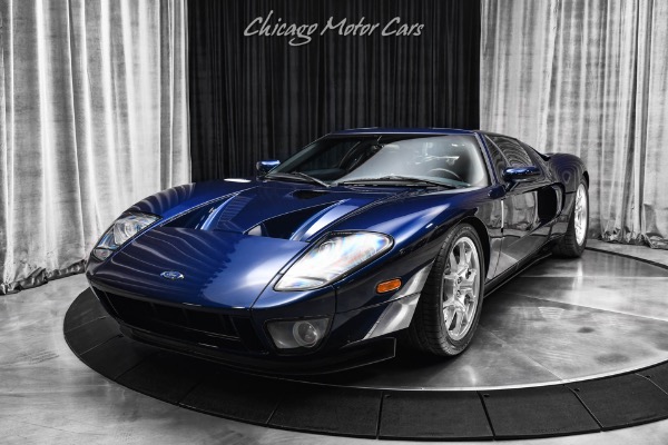 Used 2005 Ford GT Factory No Stripe Hennessey 1000 Twin Turbo Midnight Blue KW Suspension for sale Sold at Chicago Motor Cars in West Chicago IL 60185 2