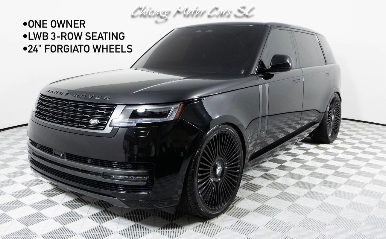 Used 2025 Land Rover Range Rover P530 SE LWB! Forgiato Wheels! Stunning Black on Black! for sale Sold at Chicago Motor Cars in West Chicago IL 60185 1