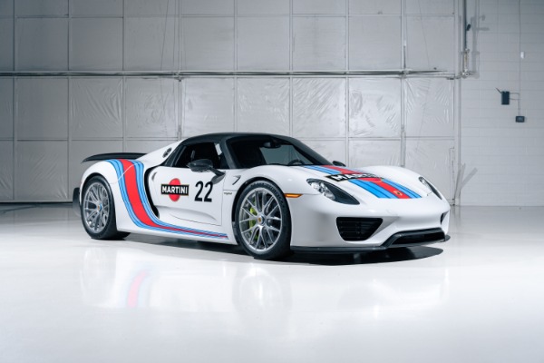 Used 2015 Porsche 918 Spyder Weissach Package Martini Livery Only