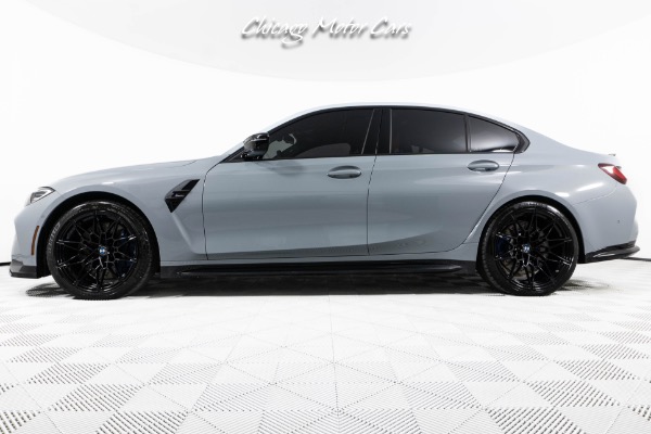 Used 2024 BMW M3 Competition xDrive! Carbon Roof! Brooklyn Grey! Kyalami Orange Interior! for sale Sold at Chicago Motor Cars in West Chicago IL 60185 2