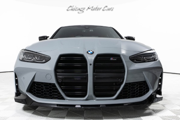Used 2024 BMW M3 Competition xDrive! Carbon Roof! Brooklyn Grey! Kyalami Orange Interior! for sale Sold at Chicago Motor Cars in West Chicago IL 60185 6