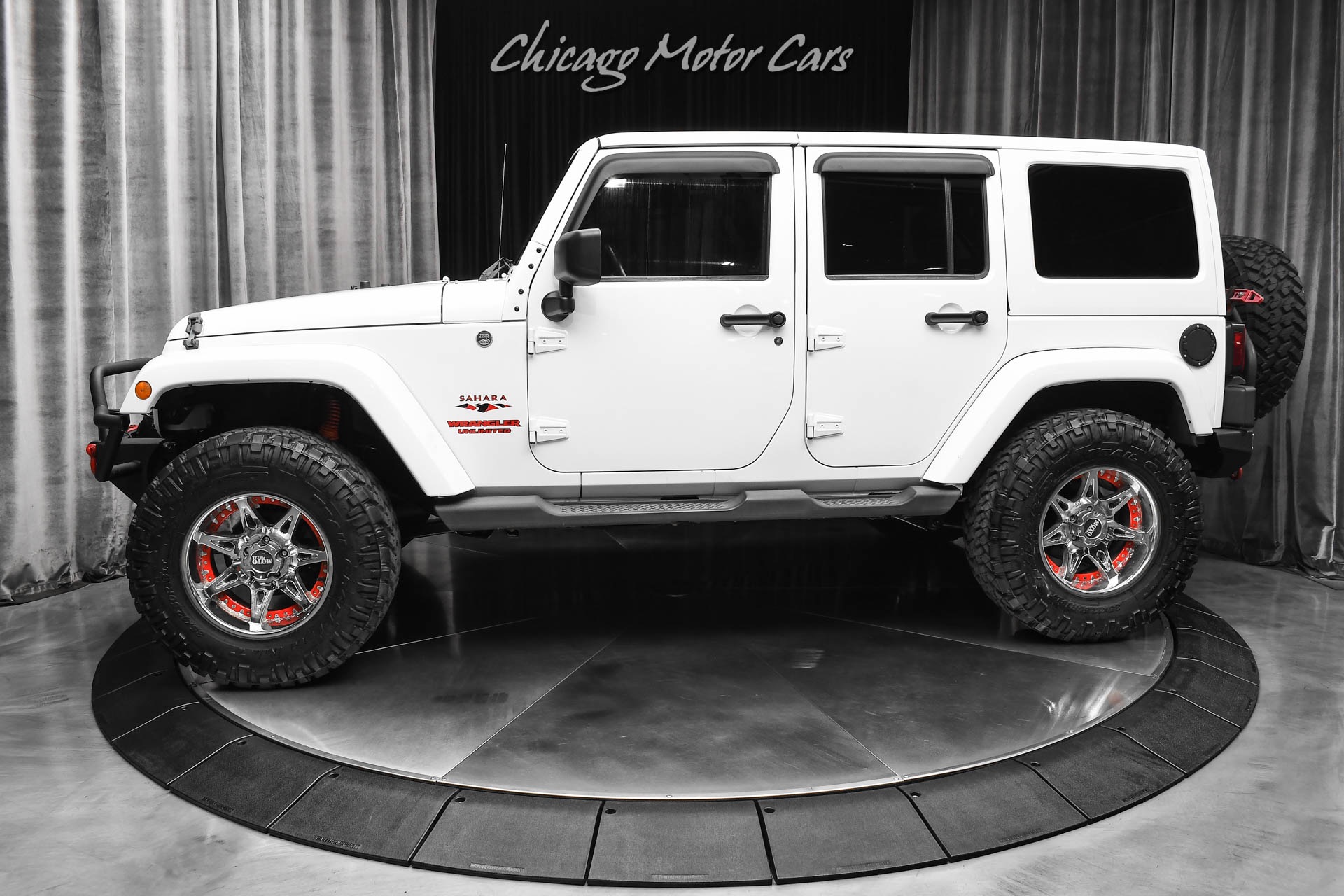 Used 2012 Jeep Wrangler Unlimited Sahara! Upgraded Wheels, Tires, Front & Rear Bumpers! Winch! LEDS! Loaded! for sale Sold at Chicago Motor Cars in West Chicago IL 60185 1