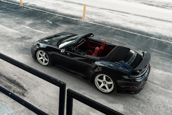 Used 2022 Porsche 911 Turbo S Cabriolet Sportdesign Package ANRKY Wheels IPE Exhaust Carbon Fiber PCCB Full PPF for sale Sold at Chicago Motor Cars in West Chicago IL 60185 2