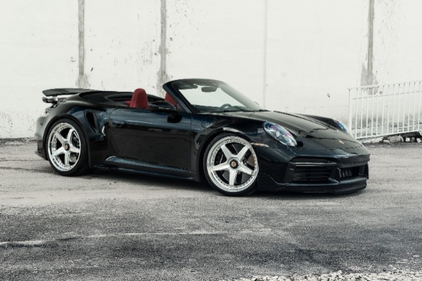 Used 2022 Porsche 911 Turbo S Cabriolet Sportdesign Package ANRKY Wheels IPE Exhaust Carbon Fiber PCCB Full PPF for sale Sold at Chicago Motor Cars in West Chicago IL 60185 1